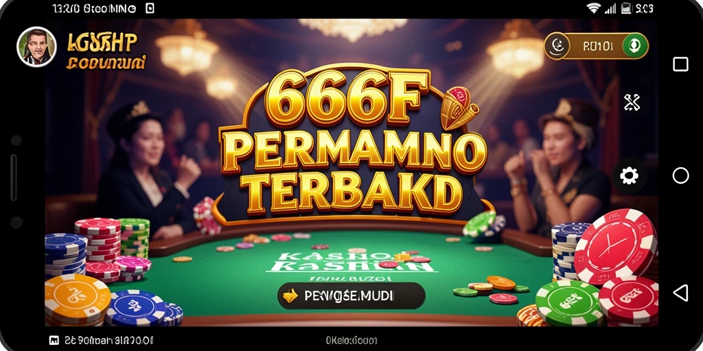 Screenshot gameplay Kasino 666F yang menarik dan menghibur.