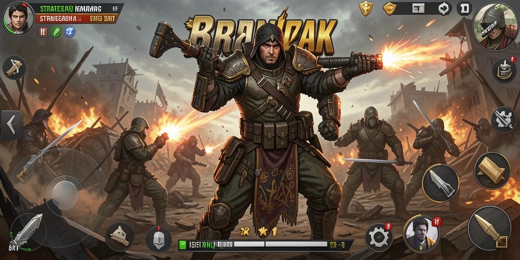 Screenshot gameplay 6RT yang menunjukkan strategi pertempuran.