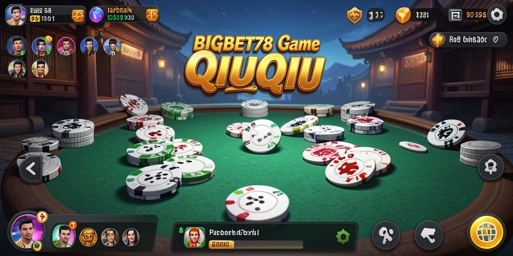Screenshot gameplay QiuQiu menunjukkan aksi seru pertandingan.