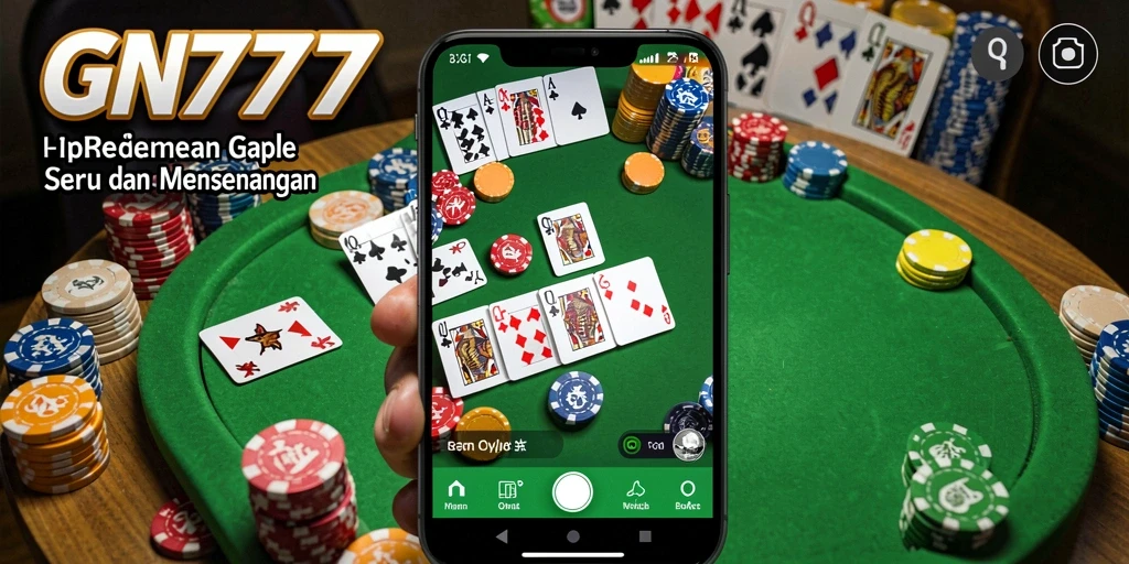 Tampilan gameplay seru Gaple di GN777.