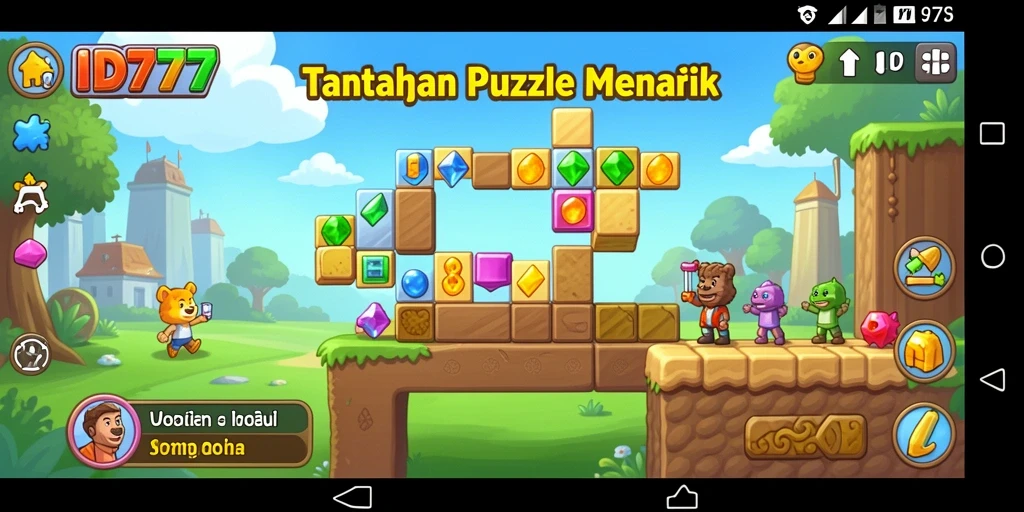 Screenshot ID777 menampilkan gameplay puzzle yang menantang dan menarik.