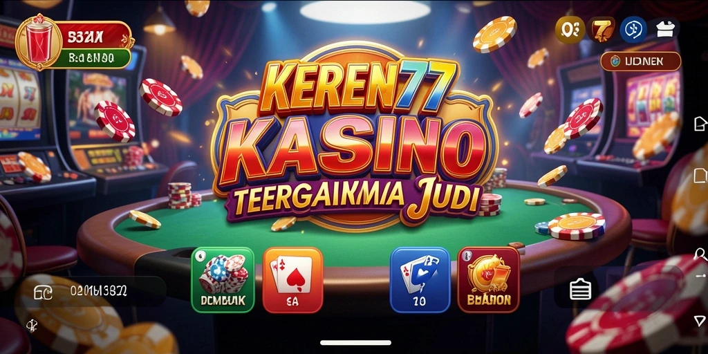 Tampilan gameplay seru KEREN77 dengan berbagai pilihan permainan Kasino.