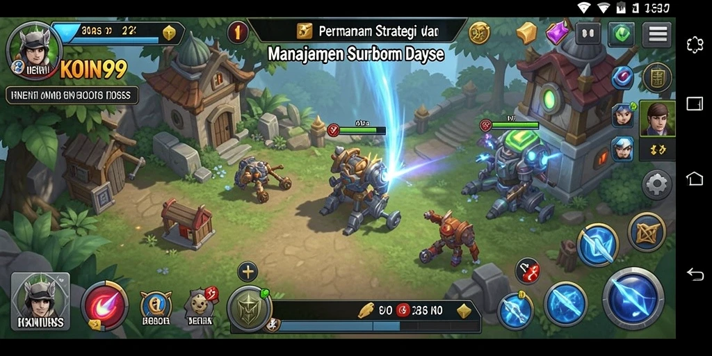 Tampilan gameplay seru dan strategis di <strong>KOIN99</strong>.