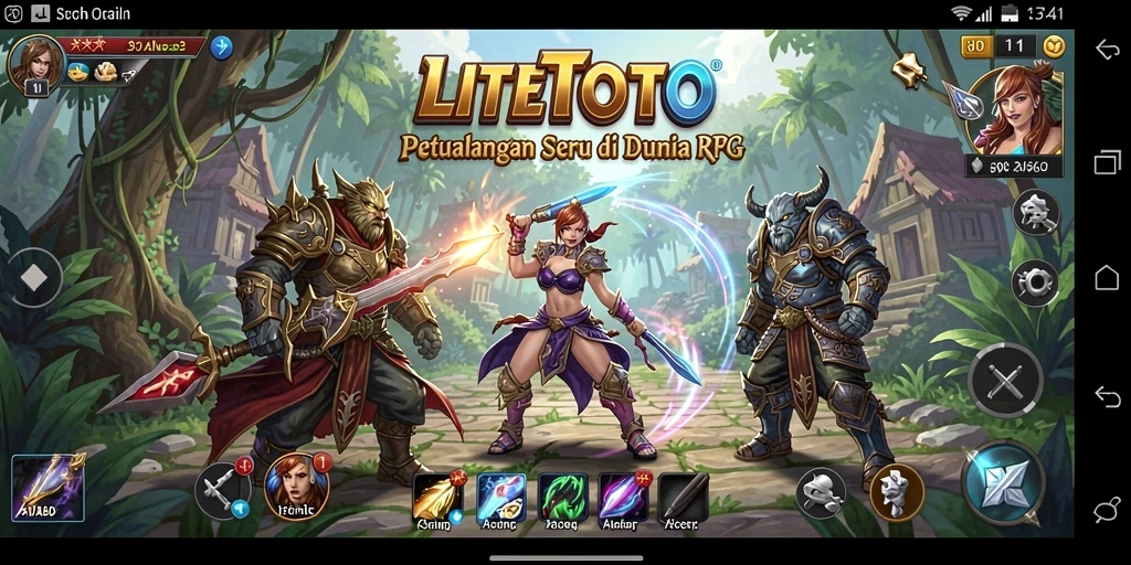 Tangkapan layar gameplay LITETOTO menampilkan aksi pertarungan yang menegangkan.