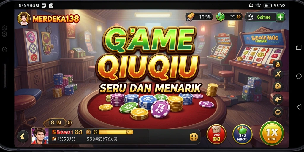 Tampilan gameplay menegangkan dari MERDEKA138 saat bermain QiuQiu.
