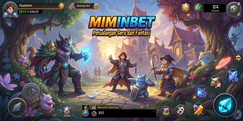 Tampilan gameplay petualangan MIMINBET yang mendebarkan.