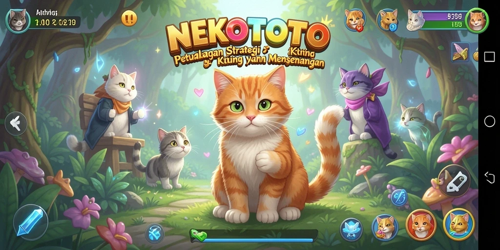 Gameplay seru dengan kucing-kucing yang menggemaskan.