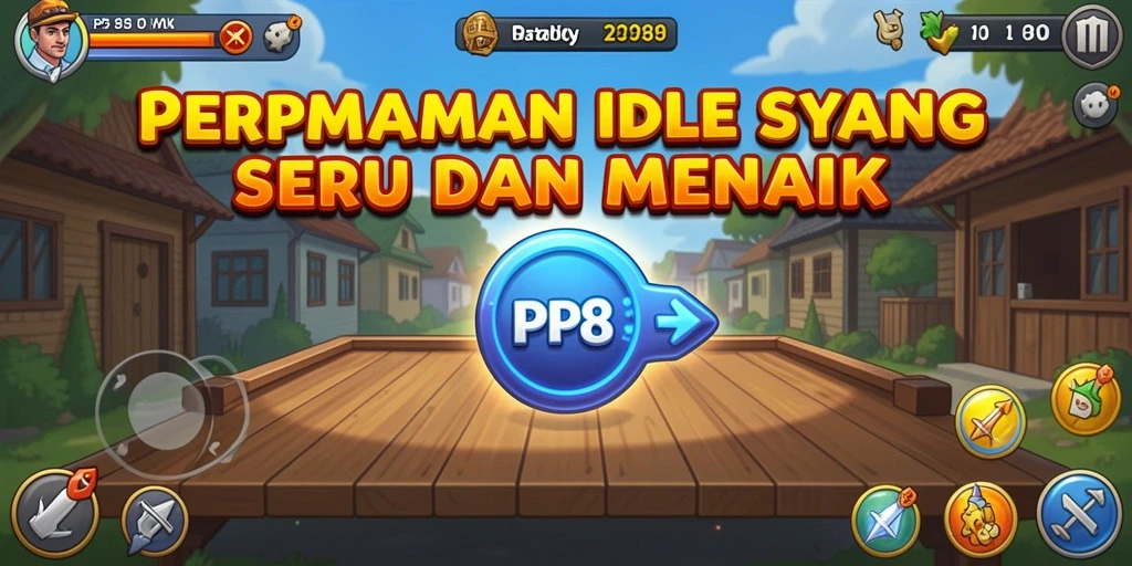 Tampilan gameplay utama PP88 yang menunjukkan karakter sedang beraksi.