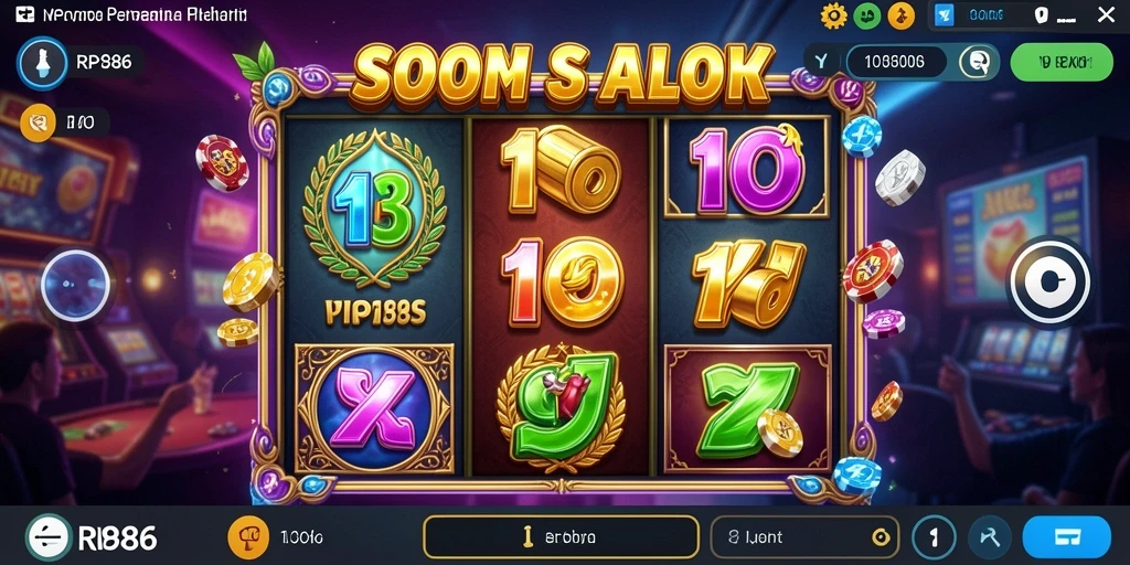 Tampilan menarik dan seru dari gameplay RP886 Slot.