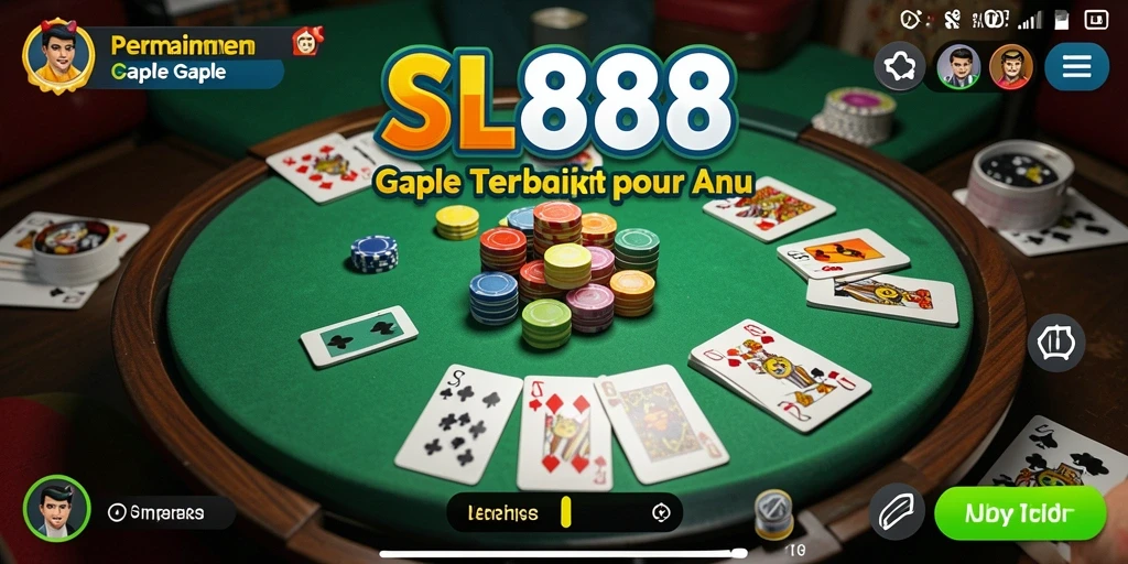 Tampilan gameplay SL888 yang seru dan interaktif di Gaple.
