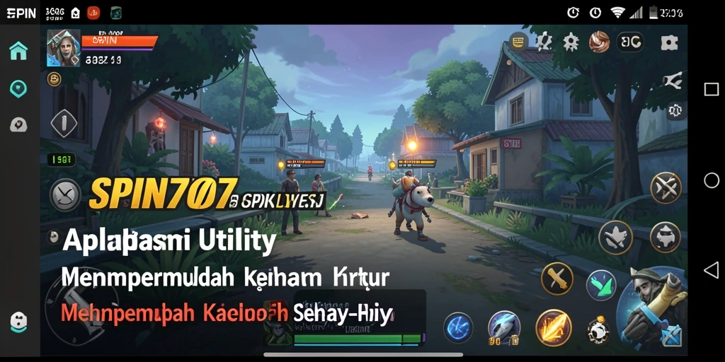 Tampilan antarmuka user-friendly SPIN707 yang memudahkan penggunaan aplikasi Utility.