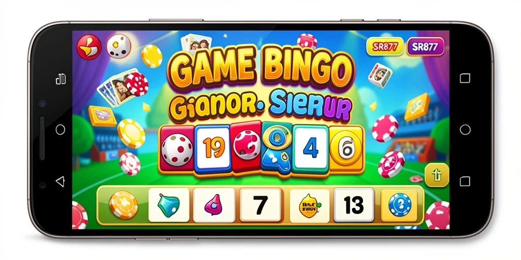 Tampilan permainan Bingo yang penuh warna dan interaktif.
