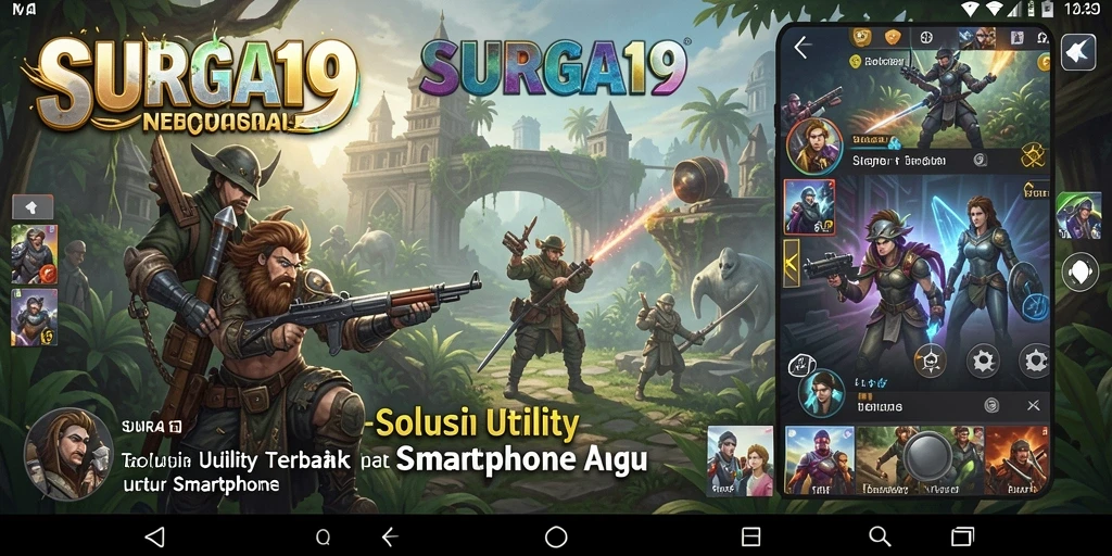 Tampilan antarmuka SURGA19 yang simpel dan fungsional.