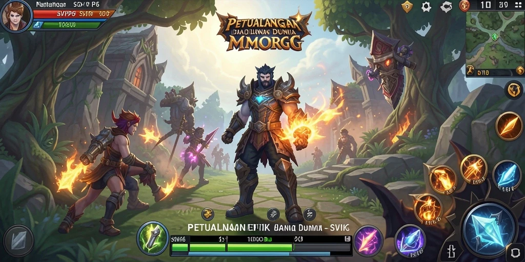 Screenshot dari gameplay SVIP6 menampilkan pertempuran epik antar pemain.