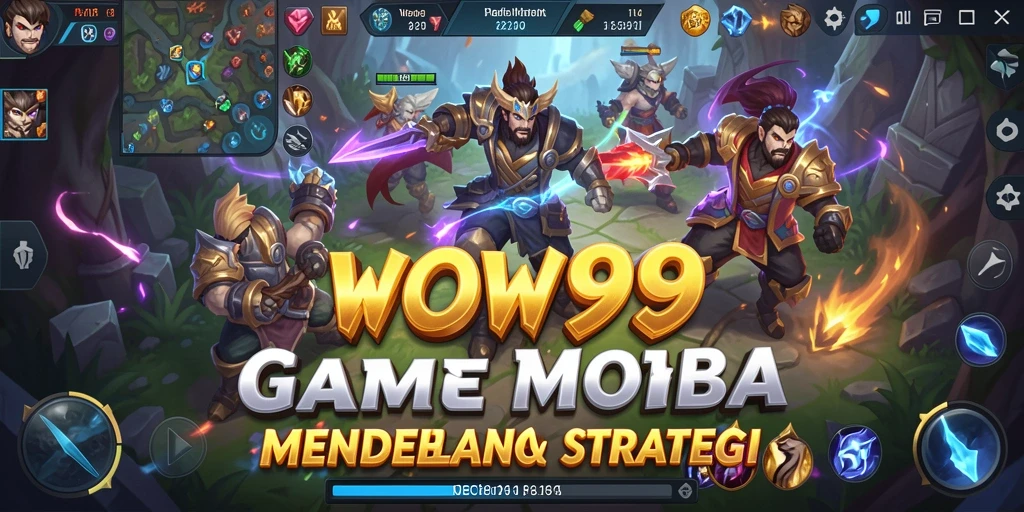 Tangkapan layar gameplay WOW99 yang menunjukkan pertarungan seru di medan perang.